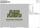 Slime Flights Embroidery File 6 sizes