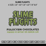 Slime Flights Embroidery File 6 sizes