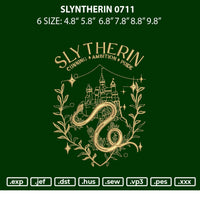 Slyntherin 0711 Embroidery File 6 sizes