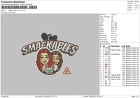 Smackables V2 Embroidery File 6 sizes