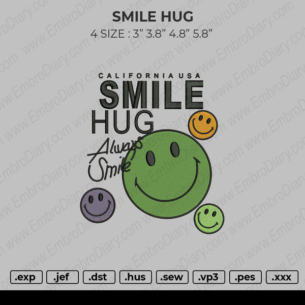 Smile Hug Embroidery