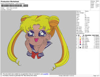 Sailormoon V2  Embroidery