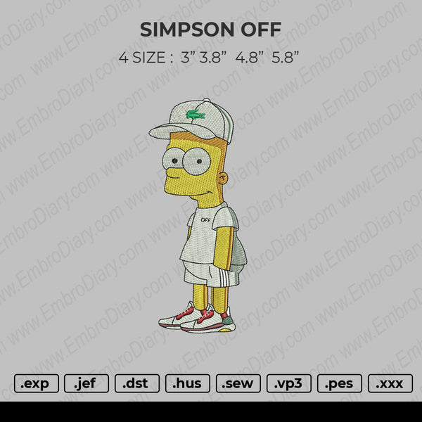 Simpson Off Embroidery