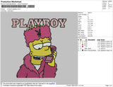 Simpson Playboy Embroidery