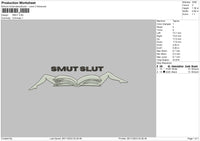 Smutbook Embroidery File 6 sizes