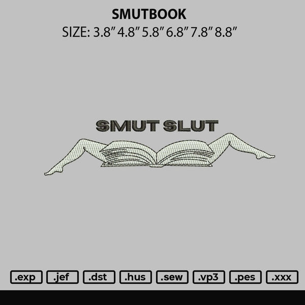 Smutbook Embroidery File 6 sizes