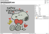 Snoopy Valentine Embroidery