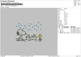 snoopy with snowman