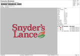 Synders L Embroidery File 6 sizes