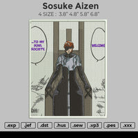 Sosuke Aizen Embroidery