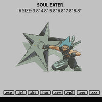 Soul Eater Embroidery File 6 sizes