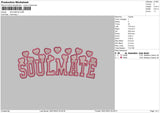 Soulmate Embroidery File 6 sizes