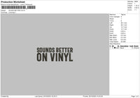 Sound Better Embroidery File 6 sizes