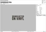 Sound Better Embroidery File 6 sizes
