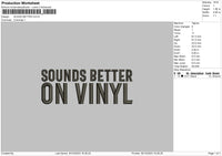 Sound Better Embroidery File 6 sizes