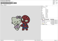 Spiderkitty V3 Embroidery File 6 sizes