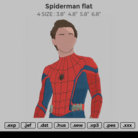 Spiderman Flat Embroidery