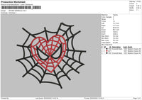 Spider Webslove Embroidery