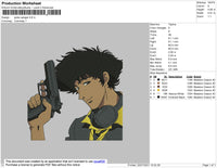 Spike Spiegel Embroidery