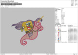 Spongebob Seahorse Embroidery