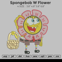 Spongebob W Flower