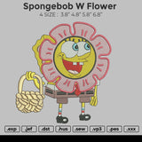 Spongebob W Flower