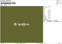 Spotify V10 Embroidery File 6 sizes