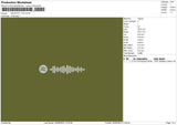 Spotify V10 Embroidery File 6 sizes