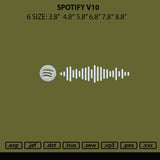 Spotify V10 Embroidery File 6 sizes