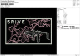 Srive Embroidery File 6 sizes