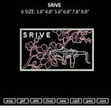 Srive Embroidery File 6 sizes