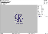 Sr Text Embroidery File 6 sizes