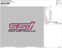 SSI Embroidery File 4 size