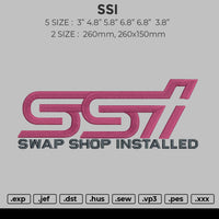 SSI Embroidery File 4 size