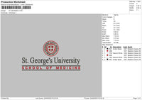 St George Embroidery File 6 sizes