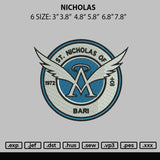 Nicholas Embroidery File 6 sizes