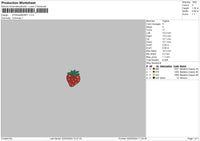 Strawberry 0203 Embroidery File 6 sizes