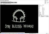 STAY BLESSED RECORDS Embroidery