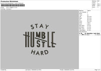 Humble Text Embroidery File 6 sizes