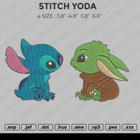 Stitch Yoda Embroidery