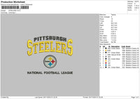 Steelers 0411 Embroidery File 6 sizes