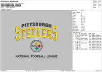 Steelers 0411 Embroidery File 6 sizes