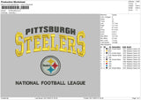 Steelers 0411 Embroidery File 6 sizes