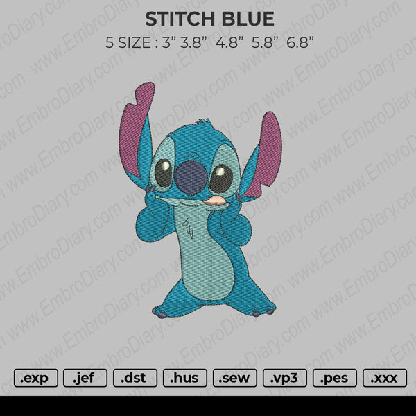 Stitch Blue Embroidery