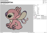 Stitch Pink V2 Embroidery