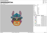 Stitch Pumpkin 23 v2 Embroidery File 6 sizes