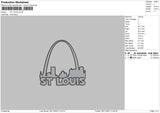 Street L Embroidery File 6 sizes