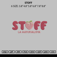 Stoff Embroidery File 6 sizes