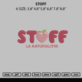 Stoff Embroidery File 6 sizes