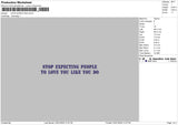 Expecting Text Embroidery File 6 sizes